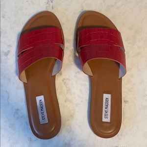 Steve Madden sandals size 10 - red